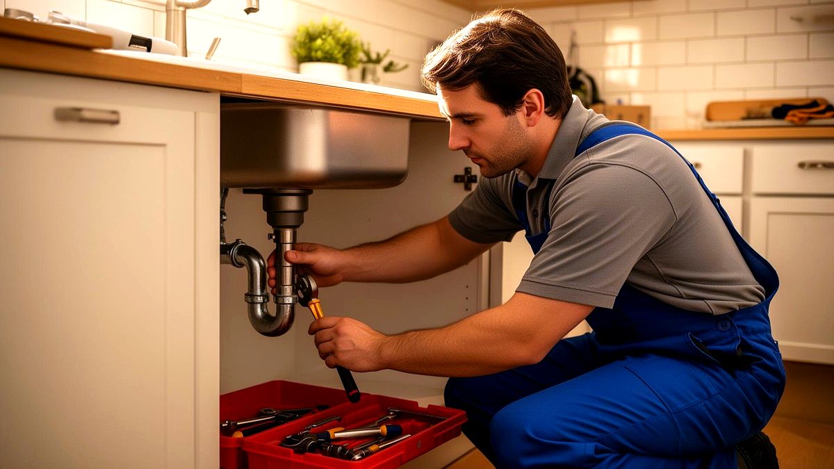 Daniel Brown Plumbing on the job